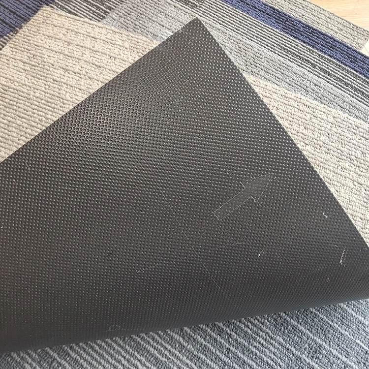 New Arrival Stripe 60*60cm Nylon Carpet Tiles with PVC Backing