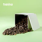 Square Airtight Storage Packaging Metal Tin Box Tea Coffee Canister