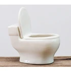 Toilet Creative Small Succulent Plants Potted With Toilet Shape