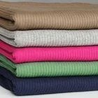 3278#Free sample 95%cotton and 5%spandex knitted rib fabric for winter sweater clothing