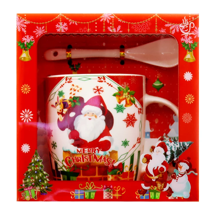 print decal ceramic mug christmas gift porcelain coffee mug
