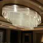 Classical Linear Frame Led Design Crystal Shade Chandelier