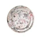 New Plate New Bone China Plate Ceramic Dinnerware Sets Creative Hand Painted Flowers Plate