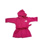 Bathrobe Wholesale 100% Cotton Fabric Baby Bathrobe Hooded Kids Bathrobe