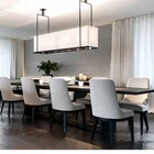 Chairs Legs Wooden Chairs Modern Style Dining Chairs Solid Wood Legs Leather Cushion Chairs