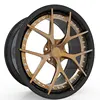 WR339 Custom Export 20 Inch Aluminum Alloy Wheels, Carbon Fiber Gold Blue 5x114.3 Forged Replica Wheel Rims