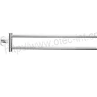 stainless steel SUS304 bathroom 2 arms towel rail chrome plated