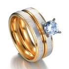Factory Fashion Stainless Steel Designs Ring Diamond Jewelry