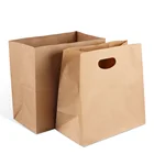 Custom Size Cake Packaging Kraft Paper bag with handle