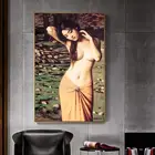 Fashion Canvas wall art framed abstract Acrylic wall art oil nude girl body painting for hotel decoration