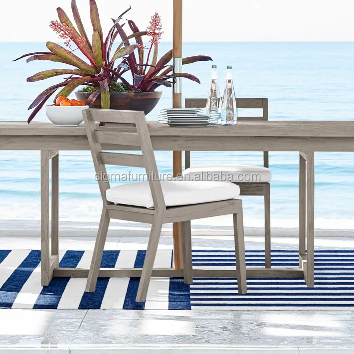 patio outdoor teak furniture garden furniture dining room sets teak square low dining table and low side chair