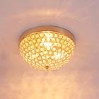 High quality crystal ceiling lamp modern round design living room ceiling lighting