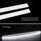 1M 72 LEDs DC 12V Aluminium High Brightness Hard Led Flex Strip Bar 5630 Led Rigids Strip Light