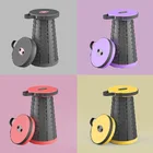 Hot sales Patented portable Outdoor plastic round Ultralight foldable chair outdoor retractable folding chair