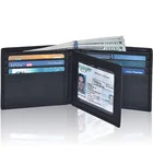 Wallet Men Menwallet Minimalist Slim Card Leather Wallet Custom RFID Blocking Business Card Wallet For Men