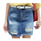 jeans skirt non-stretchvskirt,jeans skirts fashion hot women skirt
