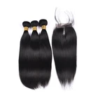 Cheap Factory Wholesale Brazilian Virgin Hair Straight Hair Weave 100g bundles For Black Women