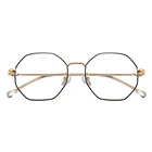 1101 new retro polygon metal eyeglasses big full rim glasses frame