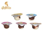 Mini planet cup black and white chocolate sauce cup biscuit ball