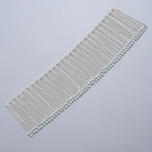 10cm long bling rhinestone tassel trimming antique silver chain