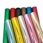 Glossy PU A4 Leatherette Vinyl Mirror Metallic Leather Sheet Fabric For Shoes Bag Bow Crafting
