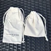 Indian mini cotton muslin drawstring jewelry pouch bag with logo