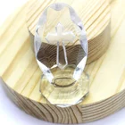 Pujiang China Customize Wholesale Crystal craft K9 Glass 3D Cross Decoration Figure with base