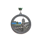 Factory Price Jiu-Jitsu Sublimation Ribbon Pewter Medal Of Honour