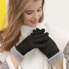 Hot sale fancy dresses for girls fleece touch screen women winter fashion gloves