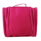 Zipper Hot Cosmetic Bag Folding Custom Large Hot Pink Hanging Wash Ladies Folding Travel Cosmetic Bag