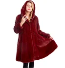 Lady Real Mink Fur Overcoat Sexy Coat Woman Shearing Mink Coat with Hood