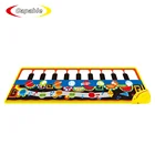 Amazon hot selling electronic musical play mat baby soft keyboard toys piano dance mat