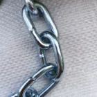 6mm Medium Blue White Galvanized Welded Chain