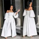 B90049 Sexy Plus Size Loose Solid Color Fall Clothing Wide Leg Jumpsuit For Women clothing 2019