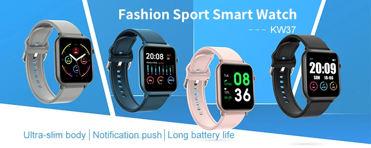 Heart Rate 1.3 Inch for woman mens Mini reloj inteligente smart watch KW37 Smartwatch