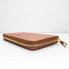Hot Sale Wholesale Custom Leather Long Style Wallet Men,Travel Zipper Purse