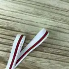 Manufacturer Wholesale Polyester Color black red and white stripe Grosgrain silk ribbon hat