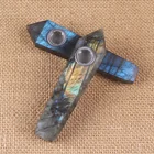 Natural Labradorite High Quality Natural Labradorite Quartz Tobacco Smoking Pipes For Smoking