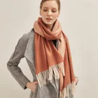 100% modern style Mongolian pure cashmere scarf for women in spring autumn winter