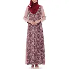 Fashional Style Islamic Clothing Gorgeous Hot Sale Modern Indonesia Muslim Abaya Dress With Baju Kurung Kebaya
