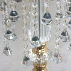 New acrylic wedding road led by octagonal beads series pendant diamond for the wedding scene decoration