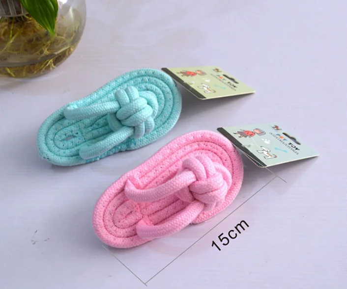 Custom Pet Dog Chew Toy Pack Set Ball Cotton Rope Squeaky Dog Toy Pet Dog Gift Candy Color