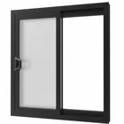 Australian Standard AS2047 Matt Black Aluminum Double Glaze Sliding Doors