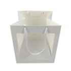 Gift Bag Clear Wholesale Ivory Board Craft Gift Paper Bag with Clear Window
