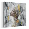 10pcs/Lot 32x32" handpainted stretched abstract modern photos nude sexy women oil painting back wallpaper black african girl art