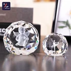 Diamond Fancy Faceted Crystal Ball Shape Engraving Great Sales Paper Weight