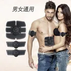 Wireless usb 6 pads ems body massager rechargeable electric pulse muscle stimulator for gym fitness