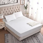 130gsmTerry cloth cotton Waterproof Mattress Protector 100% Elastic Waterproof Fitted Sheet With TPU