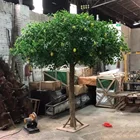 Wholesale Plastic Fruit Trees Plant Lemon Tree For Home Office Hotel Restaurant Decoration