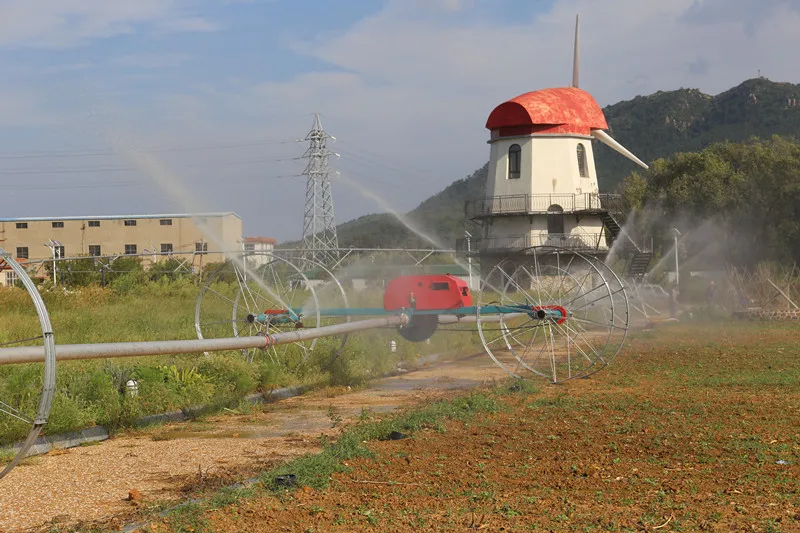 mobile wheel side roll irrigation system -7